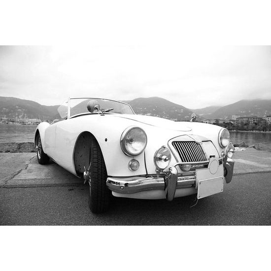 Fototapeta černobílý vzácný veterán