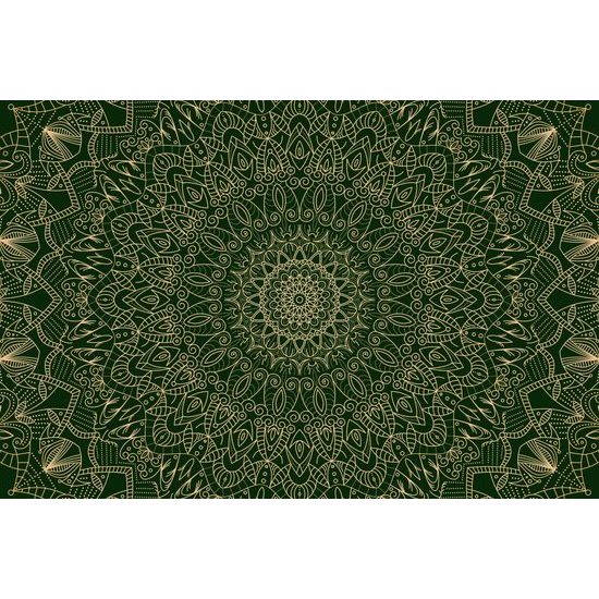 Obraz zelená detailní Mandala