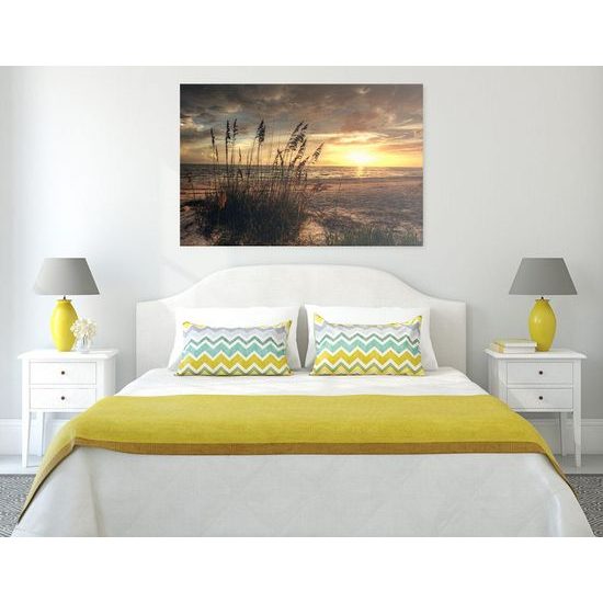 Obraz západ slunce z pláže