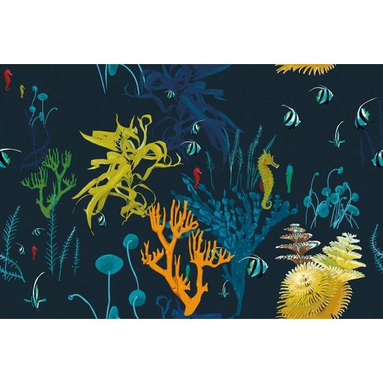 Samolepící tapeta nádherný morksý svět v tmavém provedení