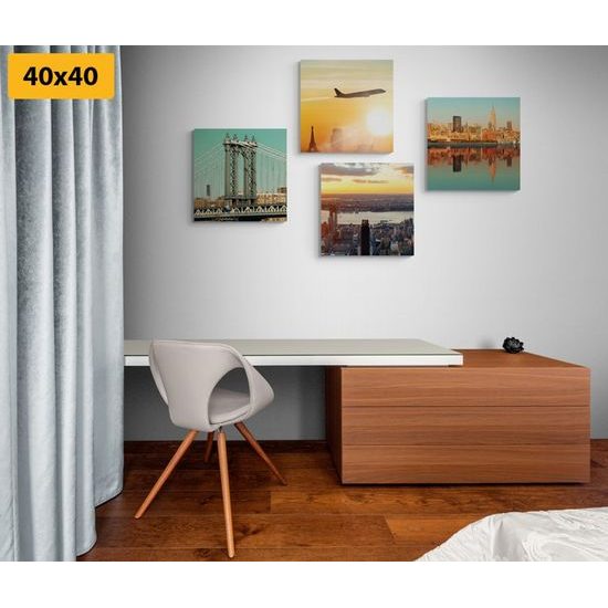 Set obrazů vysněná cesta do New Yorku