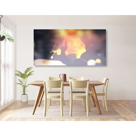 Obraz lipový list v abstraktním provedení