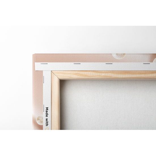 Obraz luxusní květiny na bronzovém pozadí