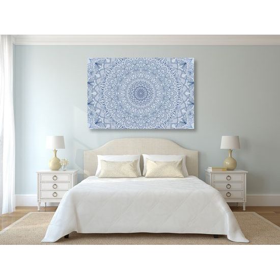Obraz světle modrá orientální Mandala