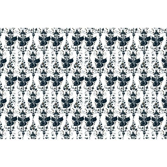 Tapeta jemné květinové liány v tmavém provedení