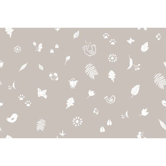 Tapeta folklórní motiv v hnědém provedení