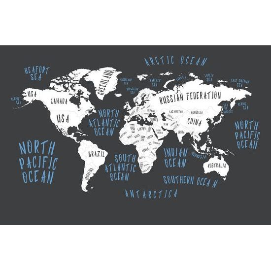 Tapeta mapa států v moderním provedení