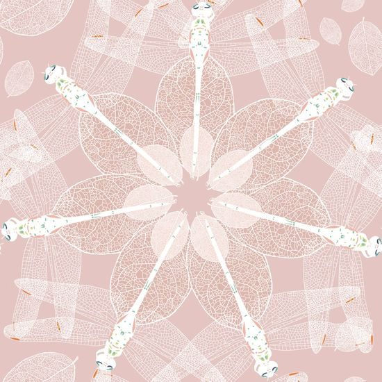 Samolepící tapeta obrazce tvořené vážkami