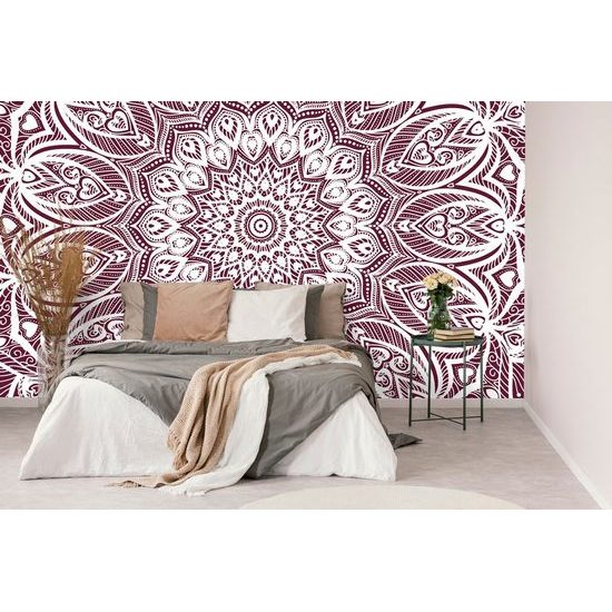 Tapeta nekonečná Mandala v růžovém provedení