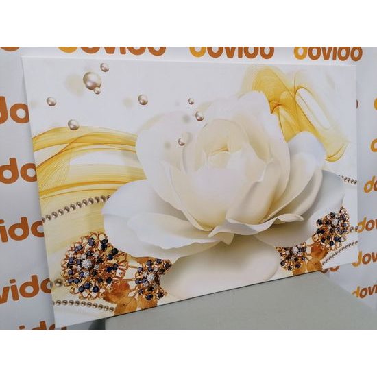 Obraz půvabná růže v elegantním provedení