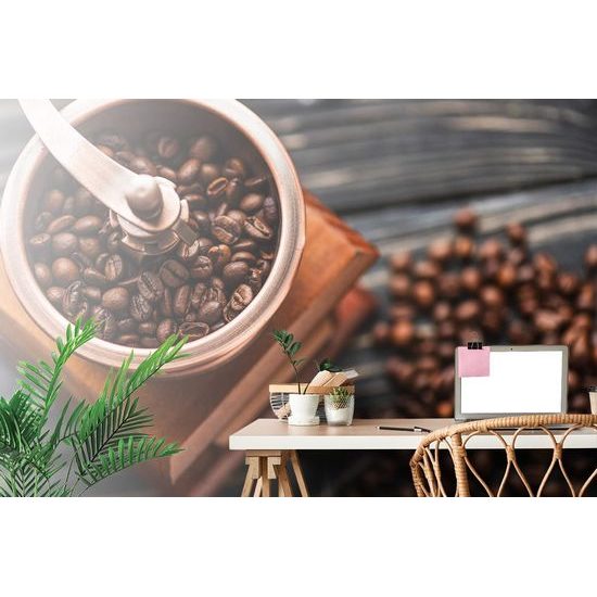 Samolepící fototapeta ruční mlýnek s kávou