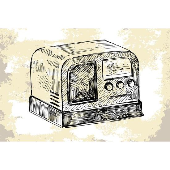 Tapeta starožitné rádio