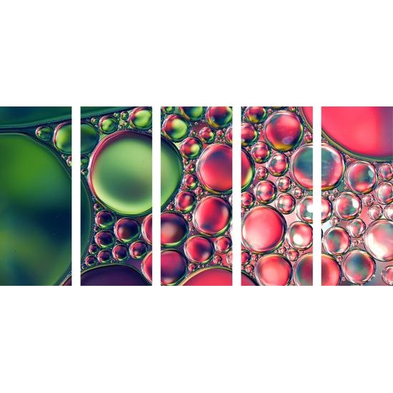 5-dílný obraz umělecké znázornění oleje v abstraktním provedení