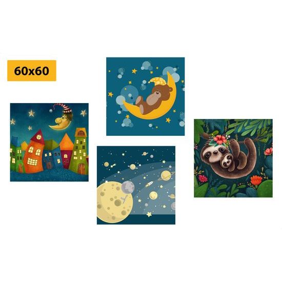 Set obrazů pohádka na dobrou noc