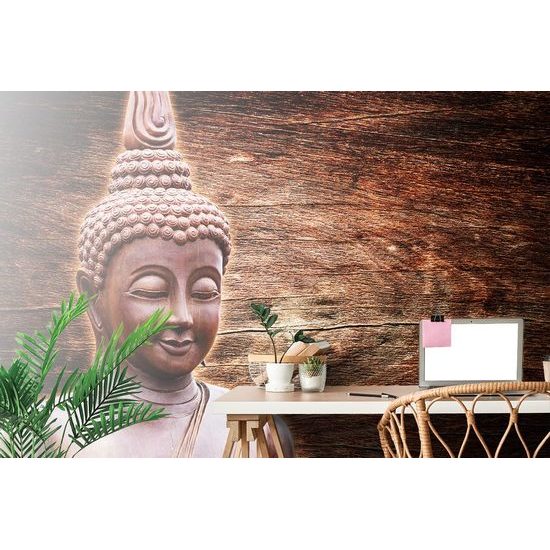 Fototapeta Buddha u dřevěného pozadí
