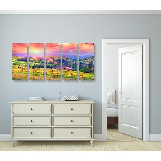 5-dílný obraz krásy České přírody