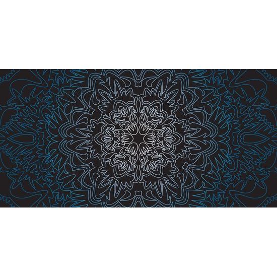 Obraz exotická Mandala v modrém provedení