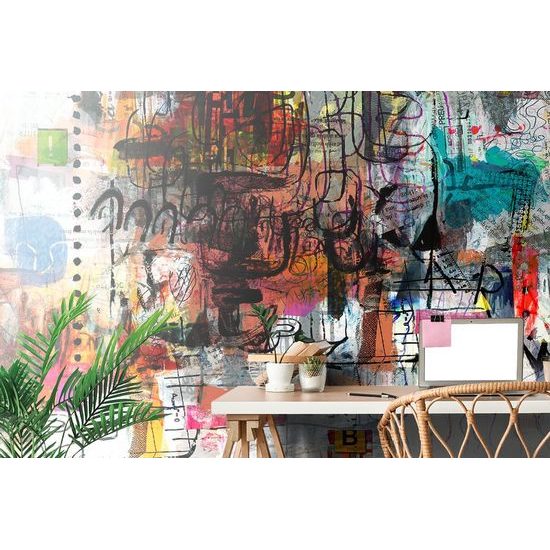 Samolepící tapeta moderní pouliční umění