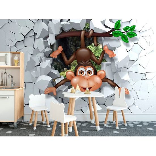 Krásná tapeta usmívající se opička