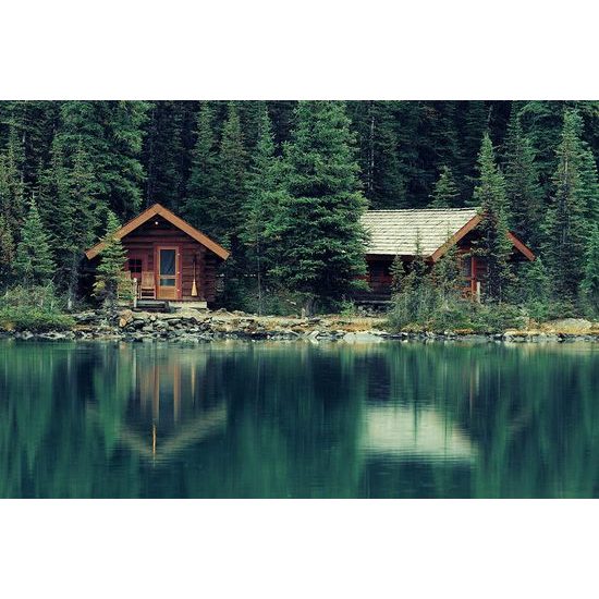 Samolepící fototapeta Chatky v Canadian Park Yoho