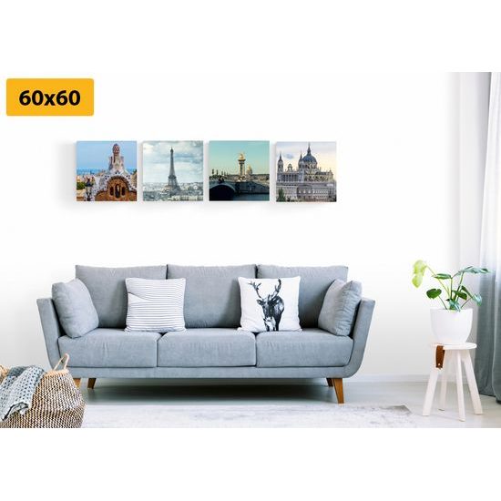 Set obrazů majestátní města
