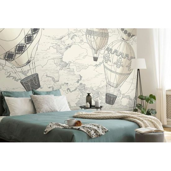 Samolepící tapeta vyhlídkový let balónem