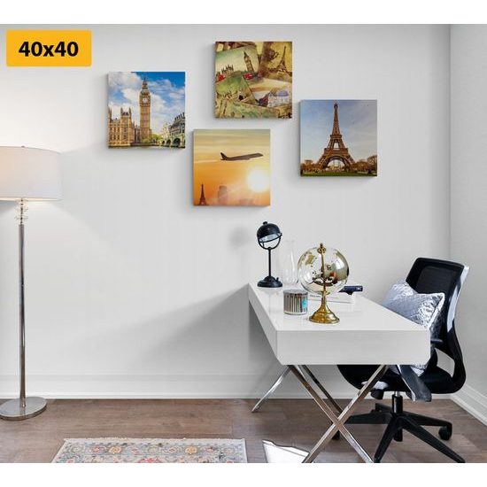 Set obrazů světové metropole