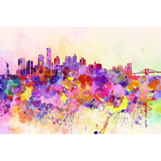 Zajímavá tapeta pestrobarevný New York