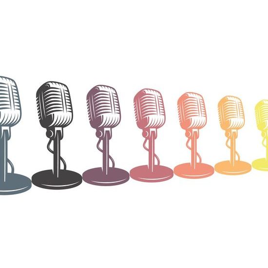Tapeta barevné mikrofony