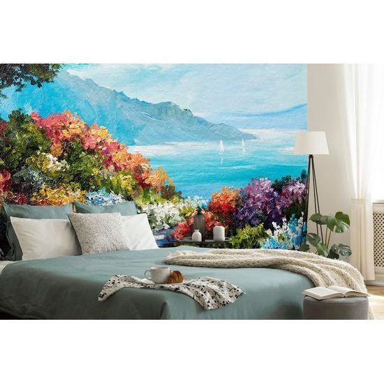 Okouzlující tapeta zákoutí s výhledem na moře