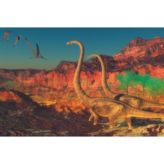Samolepící tapeta majestátní dinosauři
