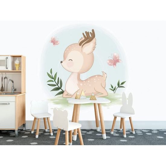 Samolepící tapeta milý srnek na louce