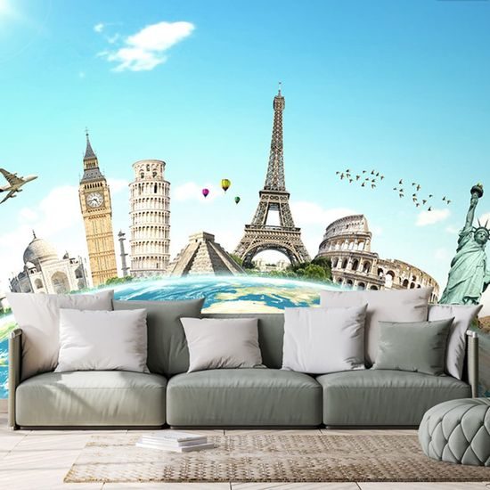 Tapeta cesta nejkrásnějšími městy světa