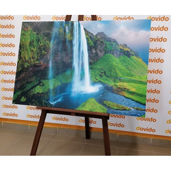 Obraz nádherný horský vodopád