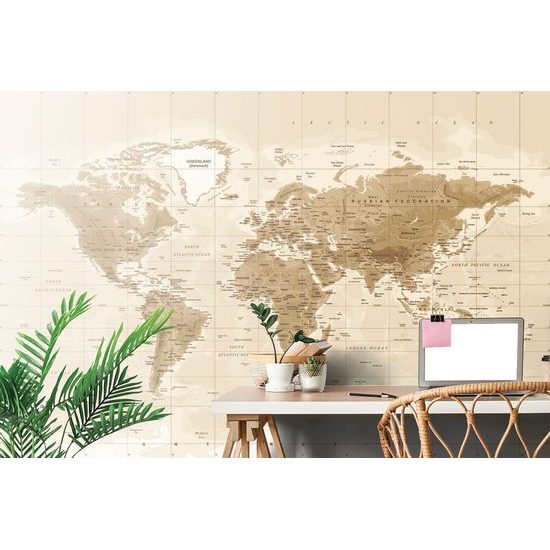 Tapeta stylová mapa