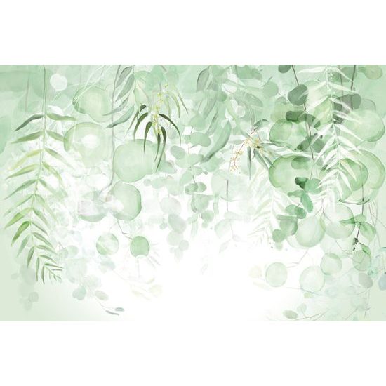 Samolepící tapeta něžné tropické listy