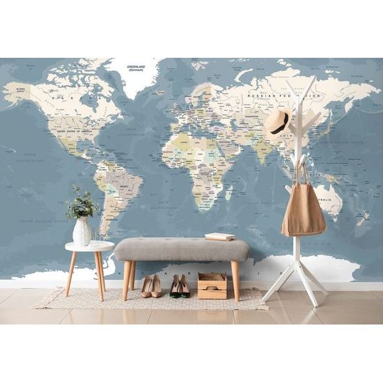 Tapeta podrobná moderní mapa