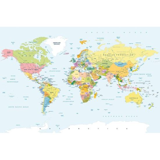 Tapeta klasická školská mapa