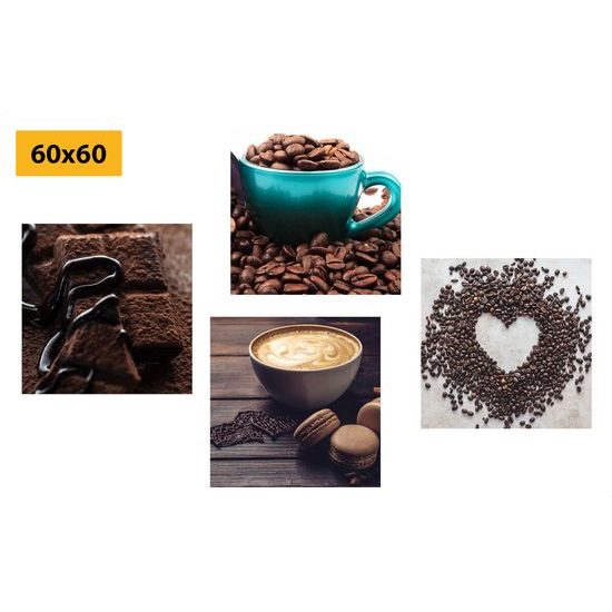 Set obrazů káva v různých podobách