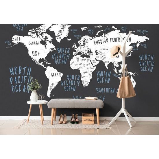 Tapeta mapa států v moderním provedení