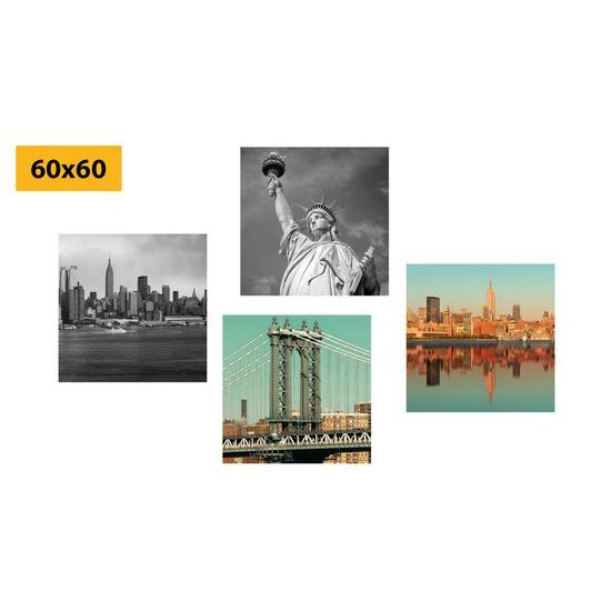 Set obrazů nádherný New York