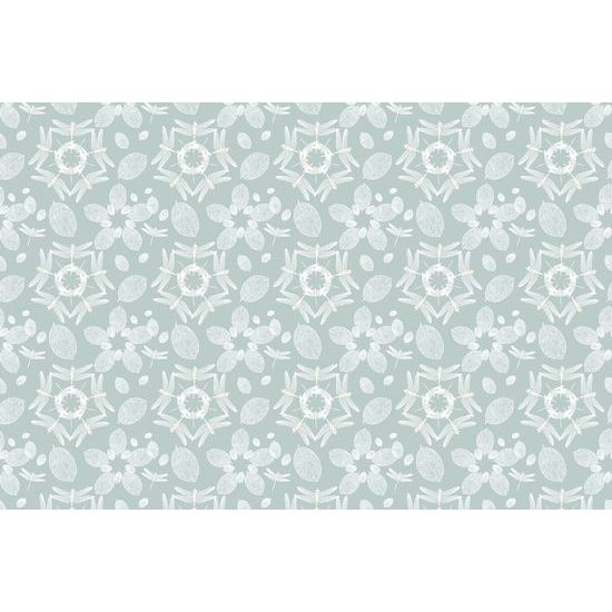 Samolepící tapeta půvabné vážky na zeleném pozadí