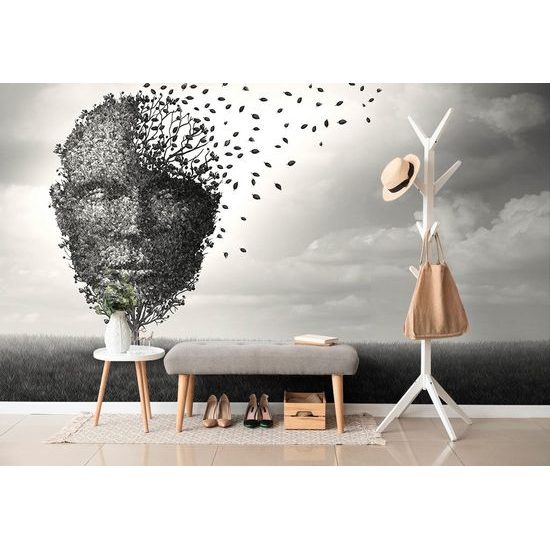 Samolepící tapeta strom v podobě tajemného obličeje