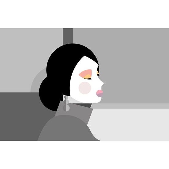 Tapeta elegantní dáma z dalekého východu