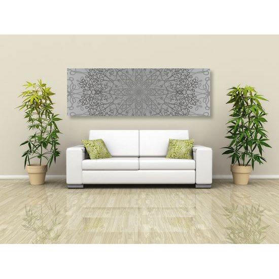 Obraz šedá umělecká abstrakce