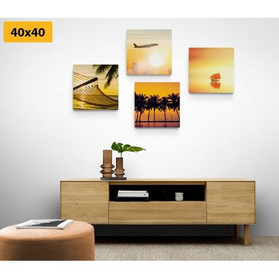 Set obrazů momenty z letní dovolené