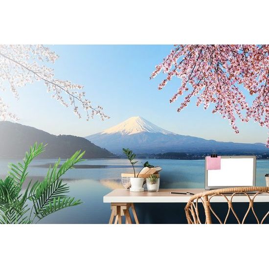 Fototapeta odraz Fuji na hladině jezera