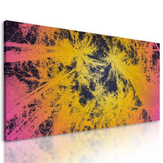 Obraz abstrakce tropického lesa