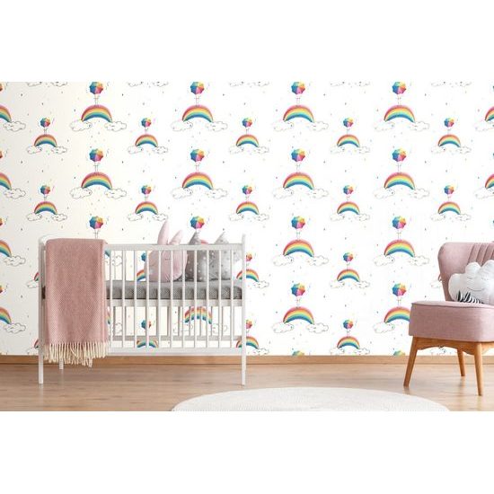 Samolepící tapeta duhový déšť