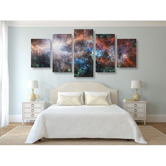 5-dílný obraz krásy vesmíru
